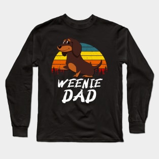 Weenie Dad Dachshund Dog Lover Men Long Sleeve T-Shirt